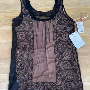 Lace overlay mini dress